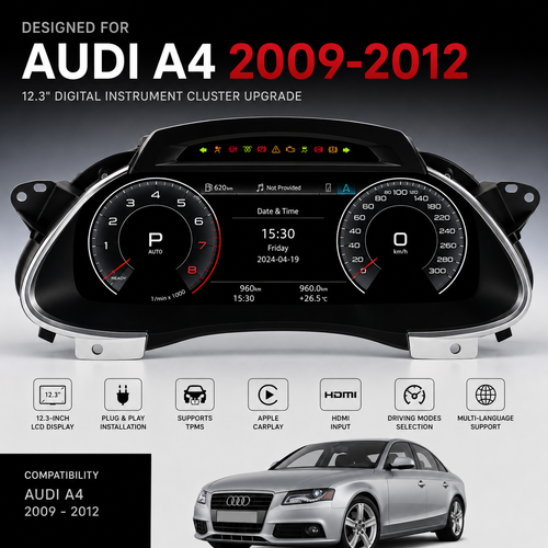 Audi A4 12.3" Digital Instrument Cluster 2009–2012 – product image 2 | Forza Performance