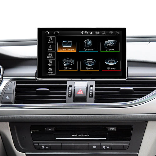 Audi A6 C7 A6L 9-inch original-position Android screen installed in dashboard