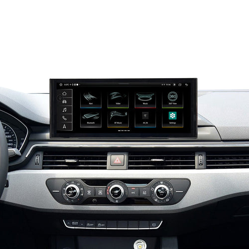 Audi A4/A5 B9 with 12.3-inch Android screen installed — dashboard example