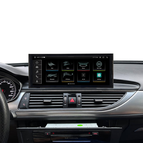 Audi A6 C7 A6L 12.3-inch freestanding Android screen installed in dashboard