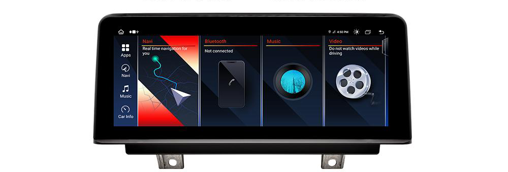 BMW 1 Series 2013–2017 freestanding Android screen 10.25" – product view