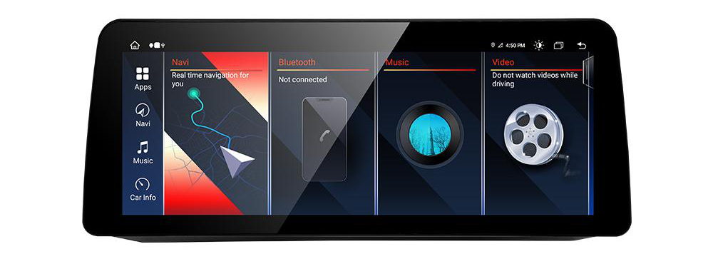 BMW 5 Series E60 freestanding Android screen 12.3" – product view