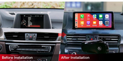BMW X1 / X2 freestanding Android screen 10.25" – dashboard installation comparison