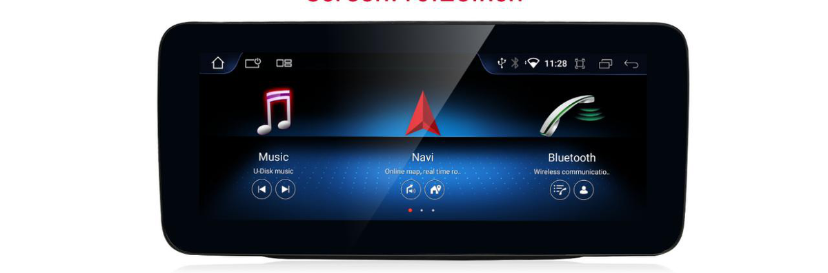 Mercedes-Benz B-Class W246 freestanding Android screen 10.25" – product view