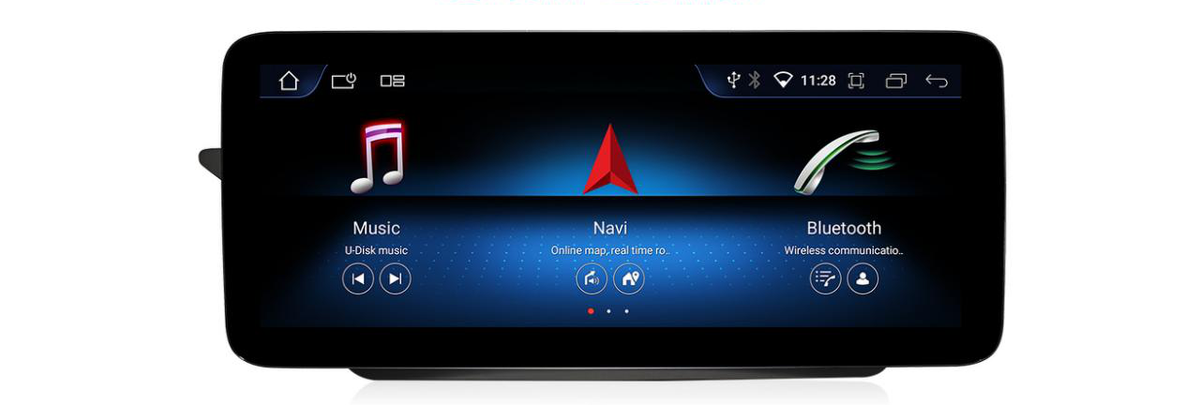Mercedes-Benz E-Class W212 NTG 4.0 freestanding Android screen 12.3" – product view