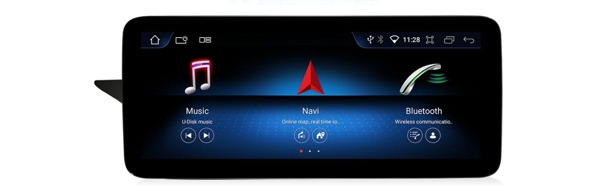 Mercedes-Benz E-Class W212 NTG 4.5 / 5.0 freestanding Android screen 12.3" – product view