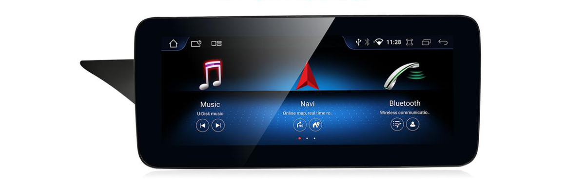 Mercedes-Benz E-Class W212 NTG 4.5 / 5.0 freestanding Android screen 10.25" – product view