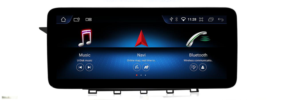 Mercedes-Benz GLK X204 2013–2015 freestanding Android screen 12.3" – product view
