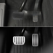 Tesla Model 3/Y Aluminium Performance Pedal Set – before and after installation