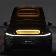 Tesla Model Y Frunk LED Strip – front view with warm white light