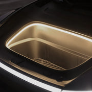 Tesla Model Y Frunk LED Strip – warm white light close-up