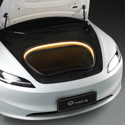 Tesla Model Y Frunk LED Strip – warm white light in open frunk