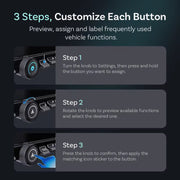 Tesla Multifunction Physical Control Panel – button customisation steps