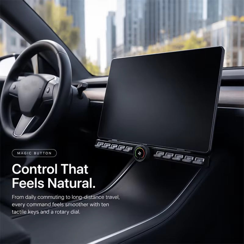 Tesla Multifunction Physical Control Panel – installed under-screen control panel