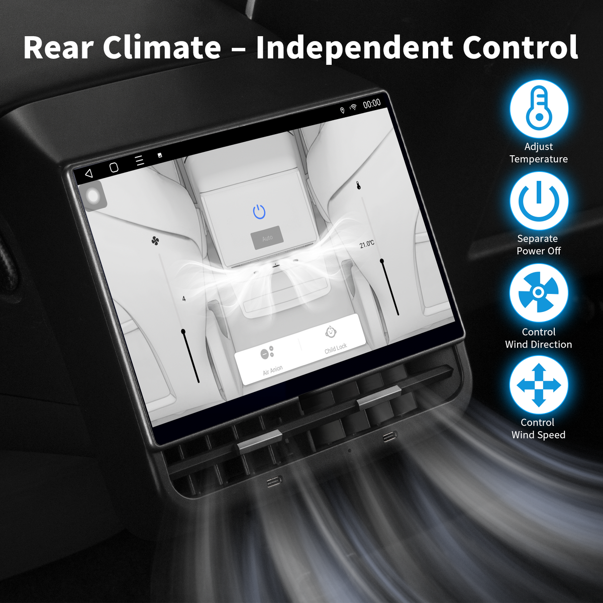 Tesla Rear seat Independent Control