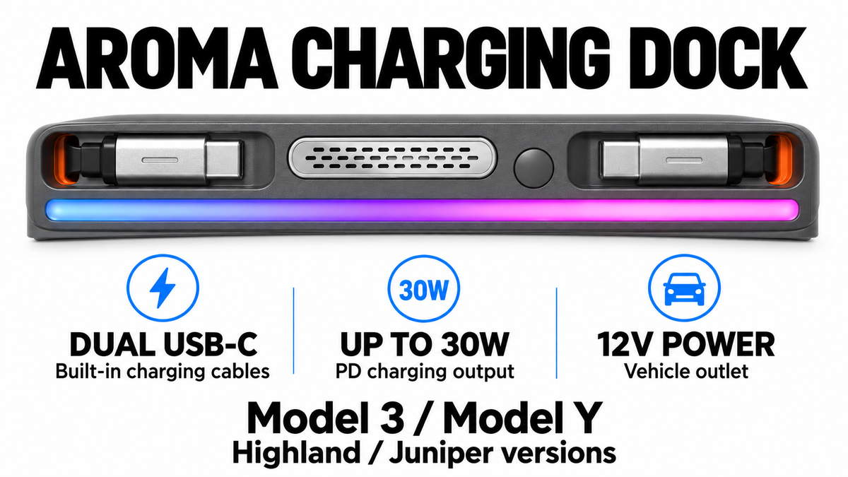 Tesla USB-C Aroma Charging Dock – features and compatibility overview