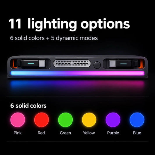 Tesla USB-C Aroma Charging Dock – six colours and five lighting modes